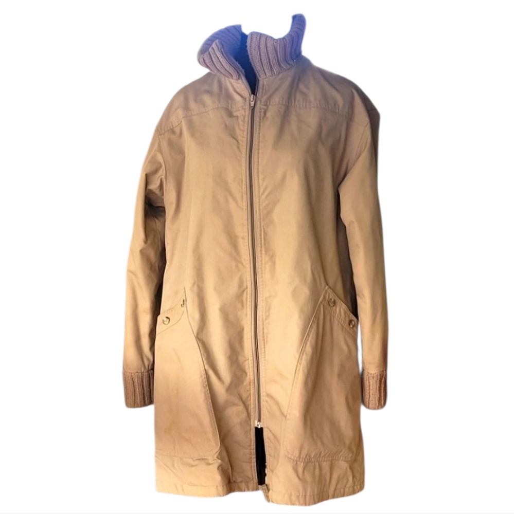 Vintage Fox Run Wool & cotton Jacket Plaid Lined. Hood not included